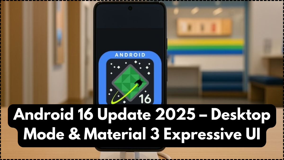 Android 16 Update 2025 – Desktop Mode & Material 3 Expressive UI