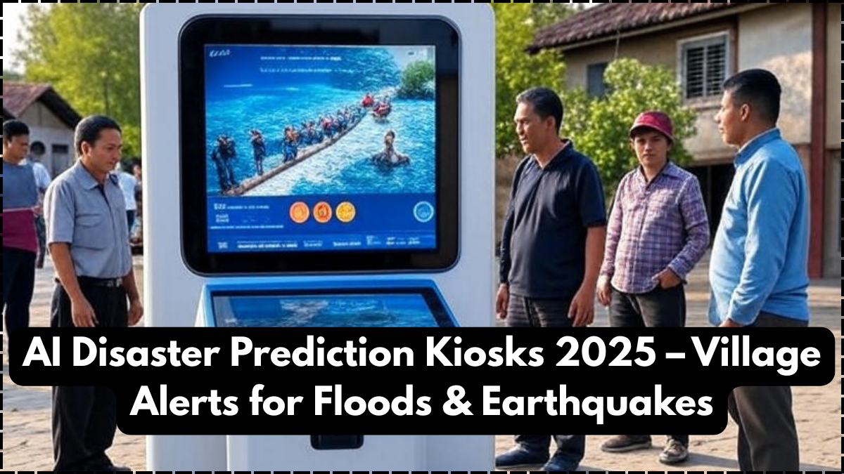 AI Disaster Prediction Kiosks 2025 – Village Alerts for Floods & Earthquakes