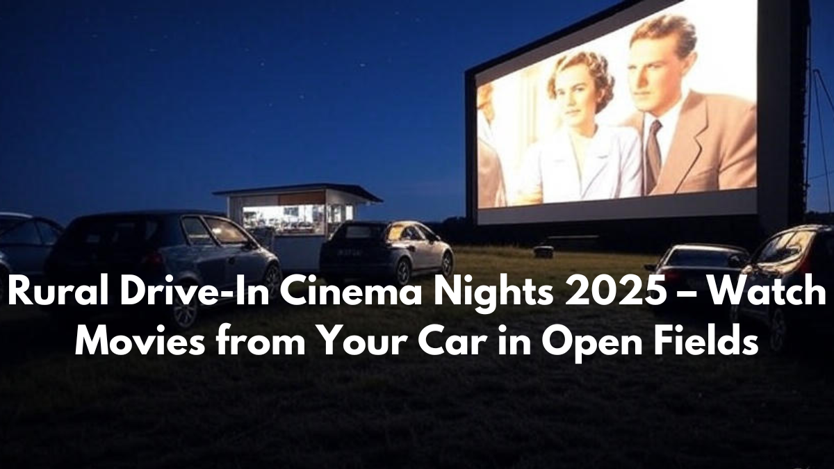 Rural Drive-In Cinema Nights 2025 – Watch Movies from Your Car in Open Fields