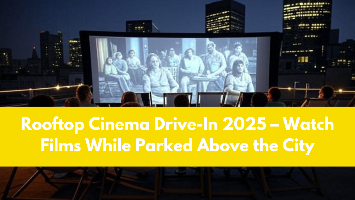 Rooftop Cinema Drive-In 2025 – Watch Films While Parked Above the City