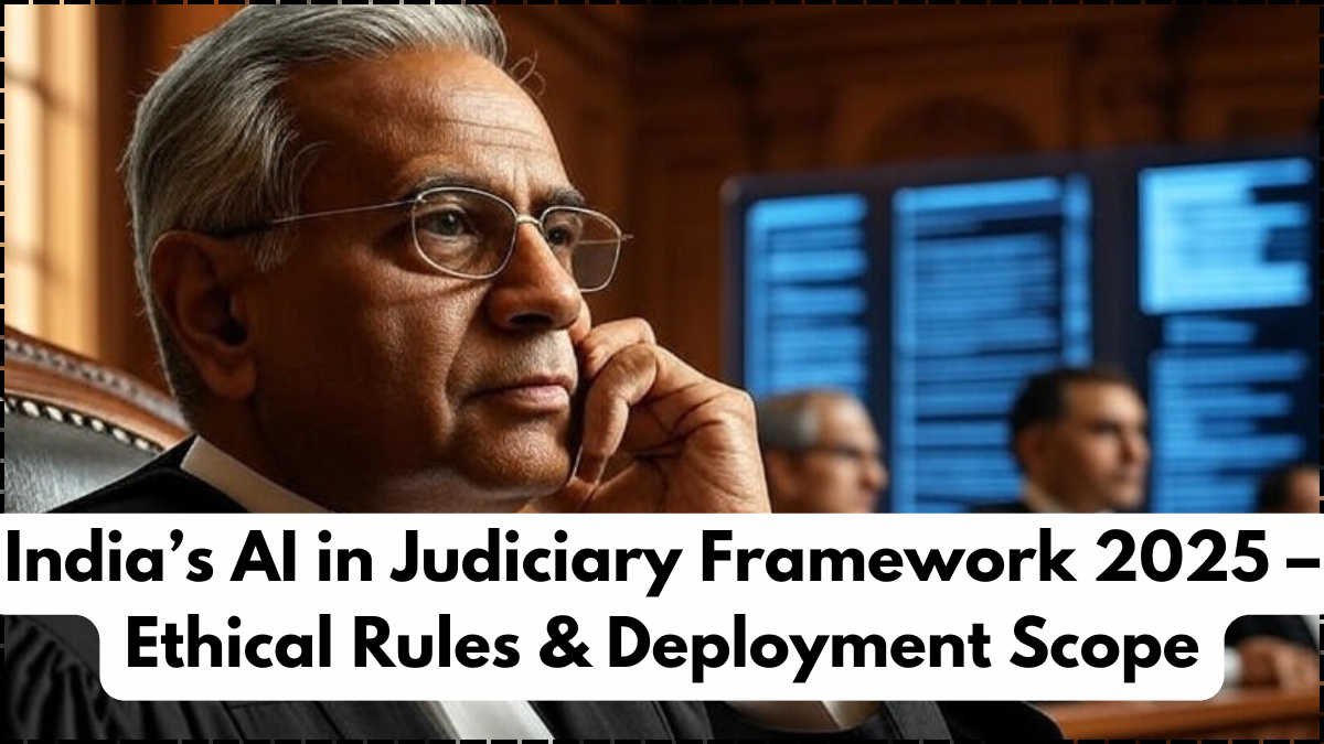 India’s AI in Judiciary Framework 2025 – Ethical Rules & Deployment Scope