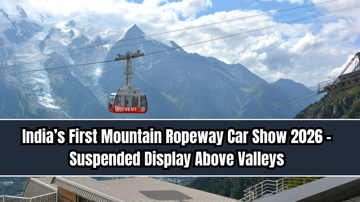 India’s First Mountain Ropeway Car Show 2026 – Suspended Display Above Valleys
